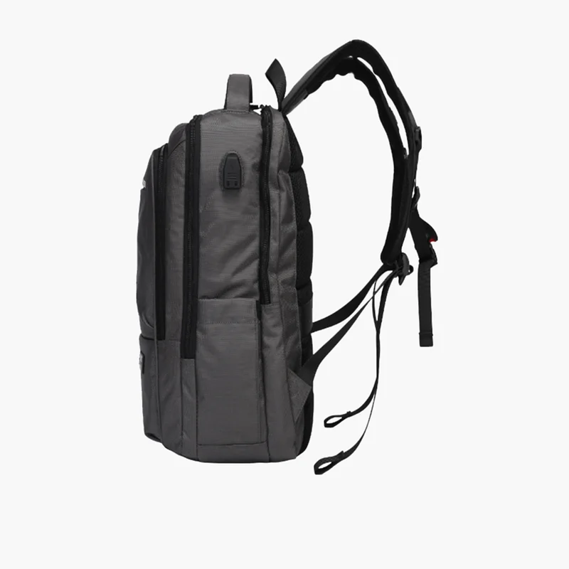 أطلس Solid Black Backpack for Men